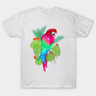 Beautiful tropical parrot T-Shirt